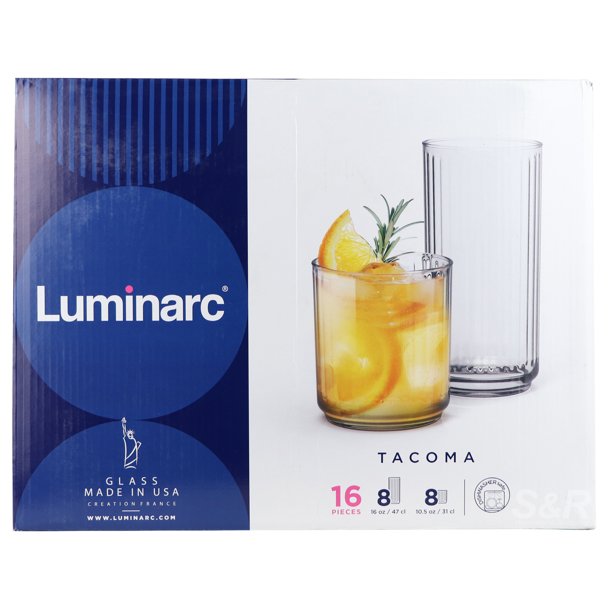 Luminarc Tacoma Drinking Glass 16pc set